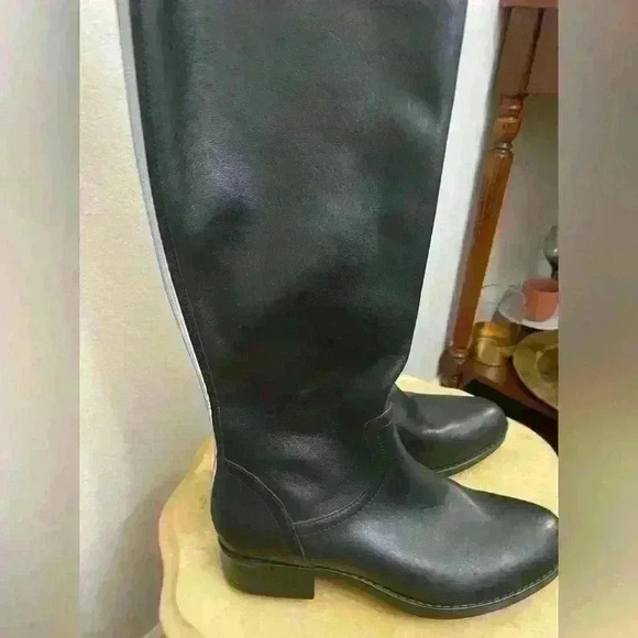 Steve Madden Women's Jasper Leather Riding Boots - 7.5M - Picture 3 of 9